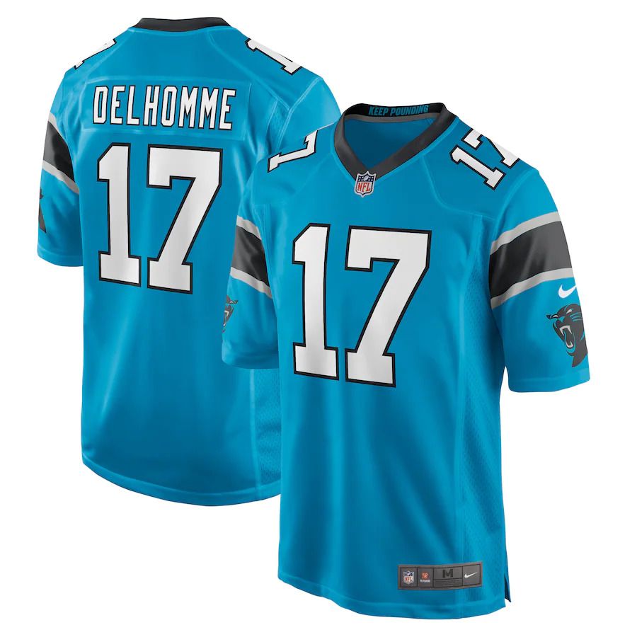 Men Carolina Panthers #17 Jake Delhomme Nike Blue Retired Player NFL Jersey